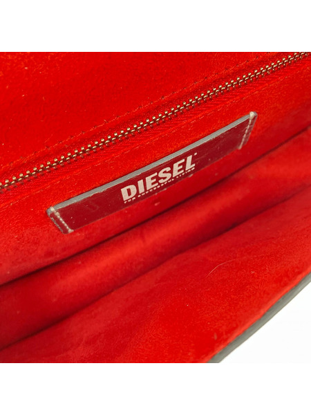 DIESEL ショルダーバッグ b-rail ショルダーバッグ シルバー