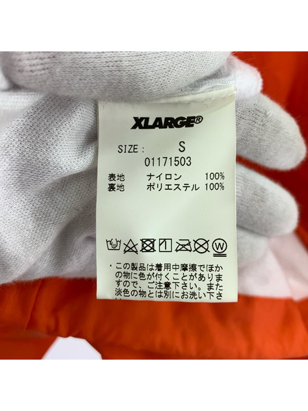 XLARGE ジャケット ナイロンコーチジャケット オレンジ S