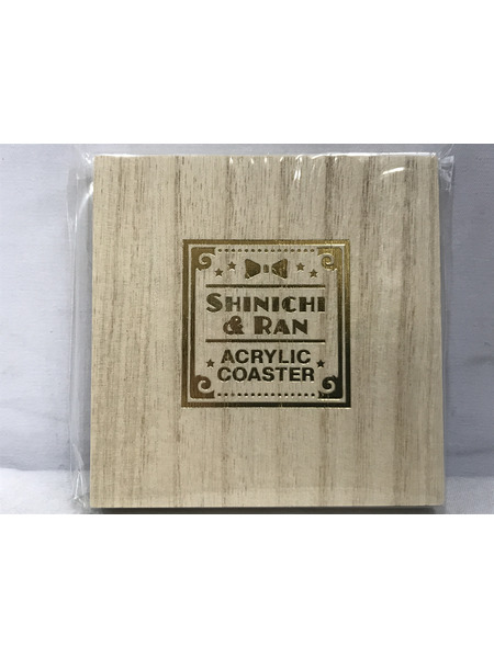  コナンムービー展 アクリルコースターセット 新一&蘭