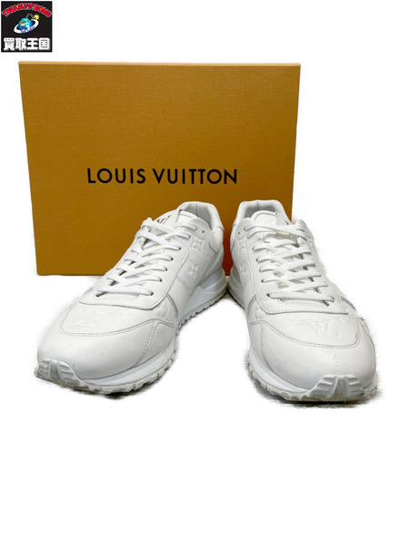 LOUIS VUITTON モノグラムエンボス ランアウェイスニーカー 8 ホワイト