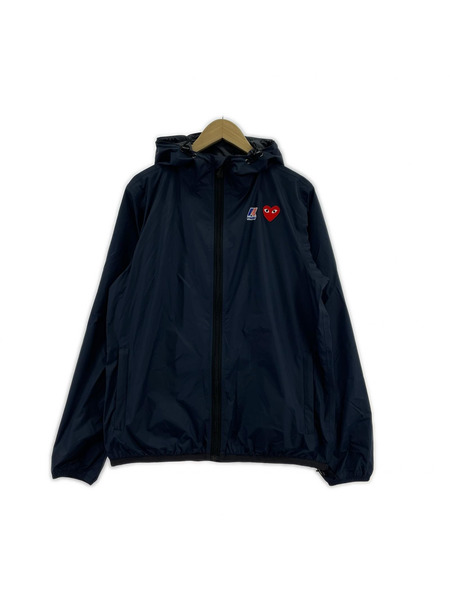 PLAY COMME des GARCONS ジャケット K-WAY ナイロンフーディ ネイビー