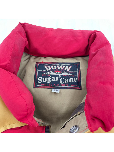 SUGAR CANE ダウンベスト LEATHER YOKE DOWN VEST M