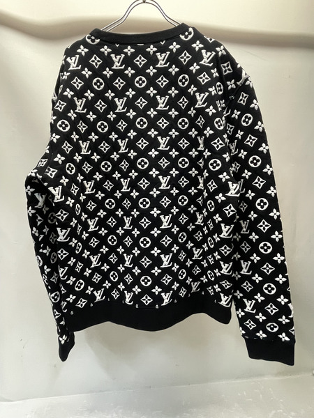 LOUIS VUITTON 20ss フルモノグラムジャガード クルーネックスウェット L モノクロ