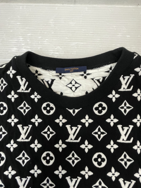 LOUIS VUITTON 20ss フルモノグラムジャガード クルーネックスウェット L モノクロ