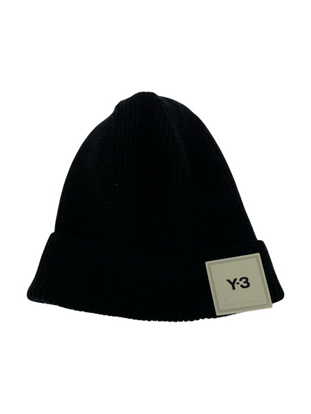 Y-3 スクエアロゴビーニー ブラック