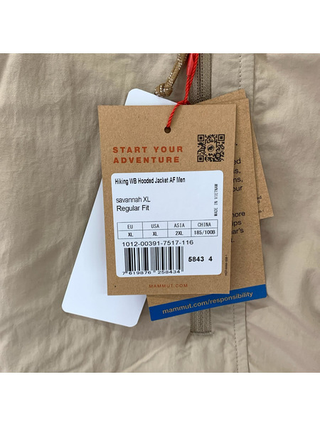 Mammut マウンテンパーカ Hiking WB Hooded Jacket XL BEG