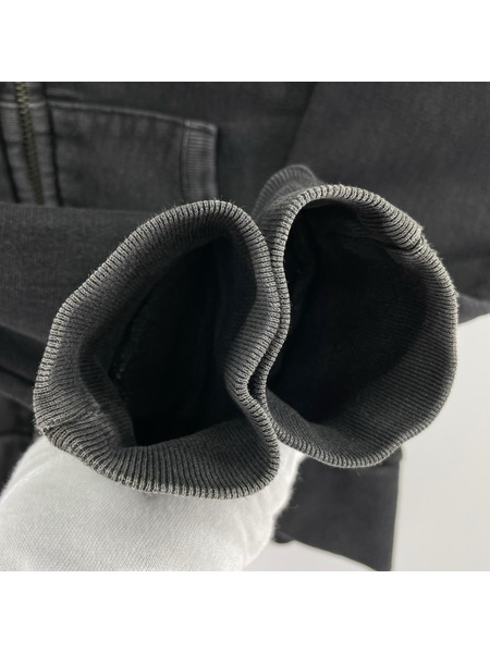 Langlitz Leathers パーカー（ジップアップ） プリントパーカー ブラック