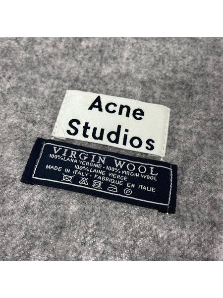 Acne Studios ソノ他 VIRGIN WOOL ウールマフラー/グレー