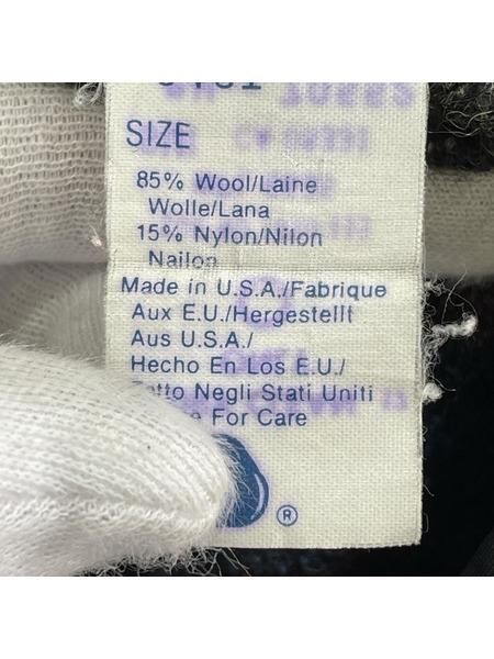 WOOLRICH ジャケット OLD USA製 ボーダーブランケットジャケット