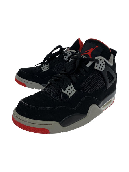 NIKE 308497-060 Air Jordan 4 Retro Bred 2019 (28.5) 黒