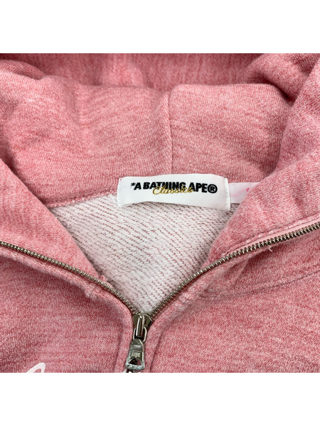 A BATHING APE パーカー(ジップアップ) LISA ジップパーカー ピンク XS