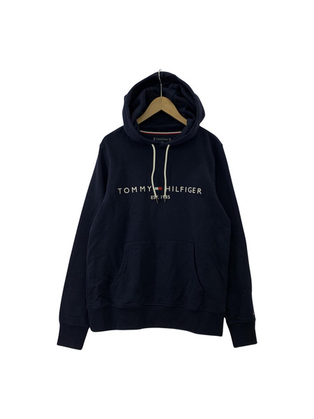 TOMMY HILFIGER フロント刺繍プルオーバーパーカー M[値下]