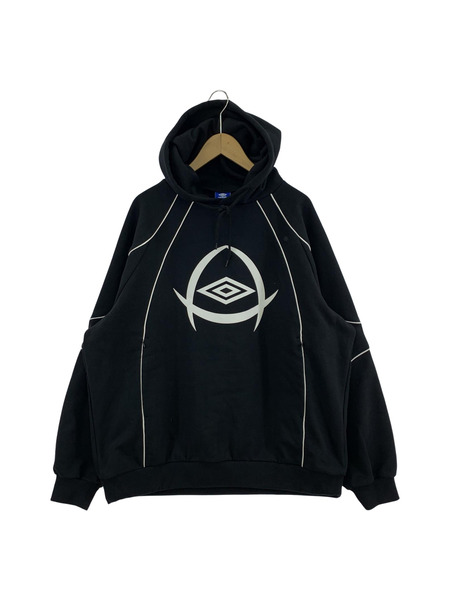 atmos×UMBRO Hooded Sweatshirt 黒 (XL)