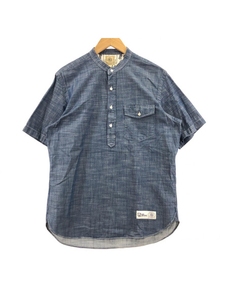 J.PRESS×reyn spooner S/S バンドカラーシャツ (L)