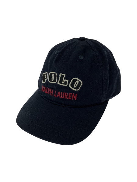 90s POLO RALPH LAUREN USA製 ロゴキャップ ネイビー