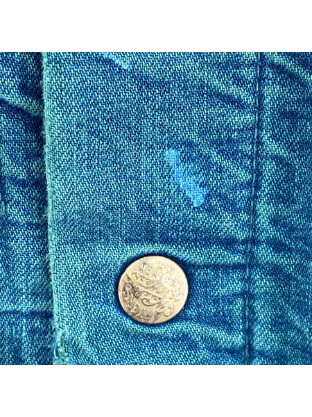 Carter's 裏地ブランケット デニムカバーオール グリーン