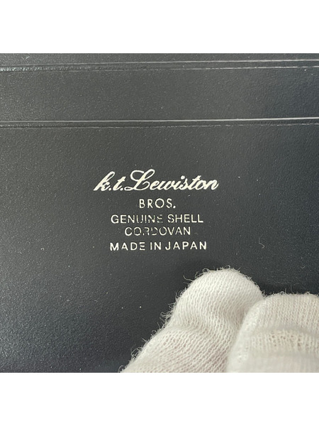 コンパクトウォレット K.T.Lewiston コードバン 二ツ折リウォレット