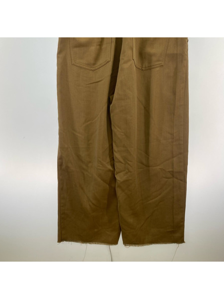 Saby TUCK BAGGY OVA-VISCOSE 茶 S-31802 (M)