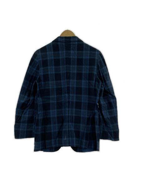 De petrillo チェックジャケット 44 ネイビー