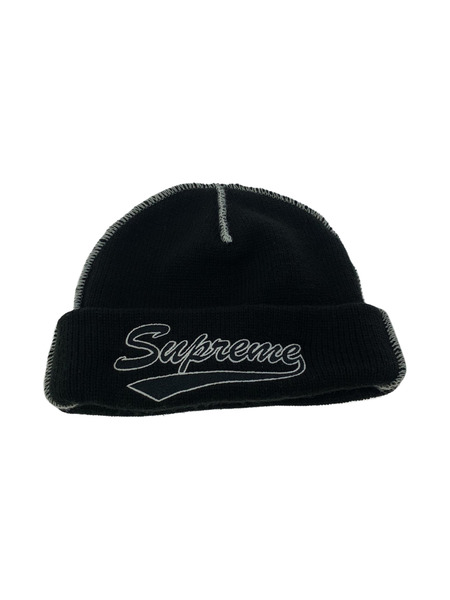 Supreme contrast stitch beanie 22AW　