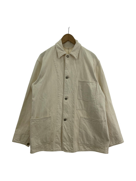 COMOLI 21SS DENIM COVERALL エクリュデニムワークジャケット 1 T01-01005