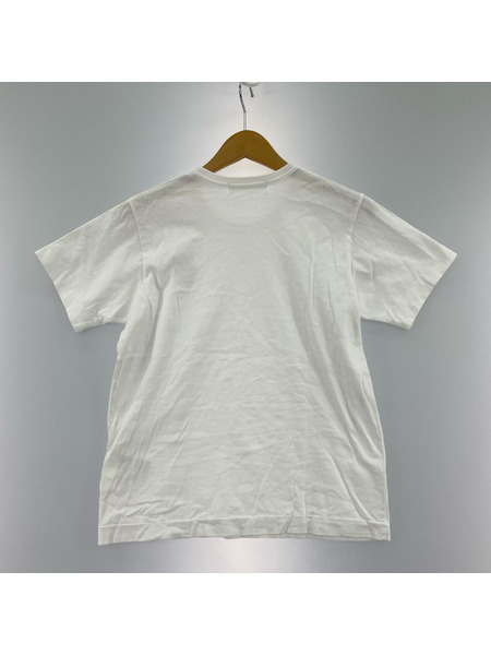 PLAY COMME des GARCONS 半袖Tシャツ・カットソー ハートロゴ 白(L)