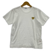 PLAY COMME des GARCONS 半袖Tシャツ・カットソー ハートロゴ 白(L)