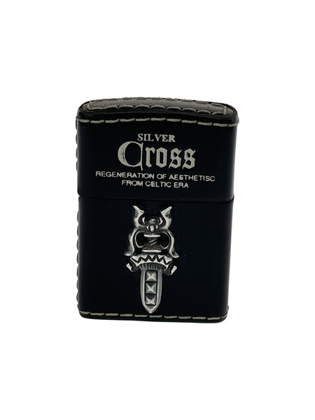 ZIPPO SILVER CROSS レザー ダガーデザイン