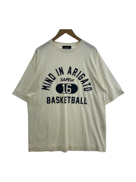 SAPeur BASKETBALL/カレッジプリントTシャツ L[値下]