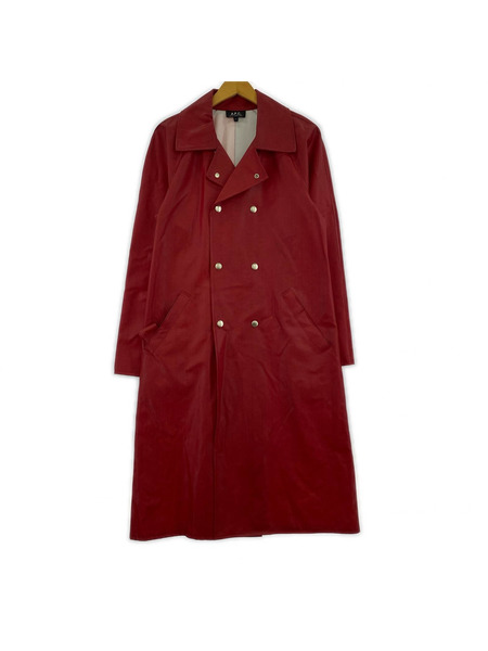 A.P.C. ジャケット コーティングレインコート RED (M)