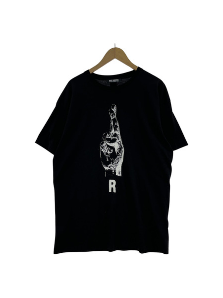 RAF SIMONS 23SS OVERSIZED T-SHIRT WITH HAND SIGN PRINT M