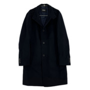HUGO BOSS ジャケット カシミヤ ロングコート 紺