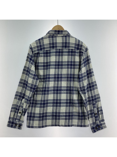 patagonia 長袖シャツ チェック 灰（S）