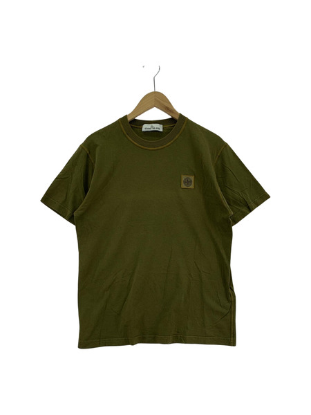 STONE ISLAND スモールロゴパッチ SSカットソー カーキ (S) 741523757[値下]
