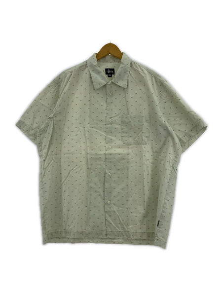 STUSSY 半袖シャツ 90s-00s USA製 S/S 柄シャツ(XL)