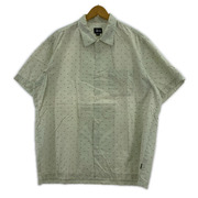 STUSSY 半袖シャツ 90s-00s USA製 S/S 柄シャツ(XL)