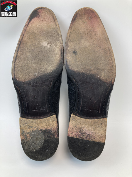 LOUIS VUITTON ルイヴィトン LV ガルーシャ スリッポン 6 25.0cm相当 BLK レザー