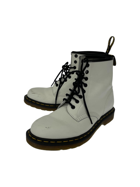 Dr.Martens 8ホール レースアップブーツ（UK7） ホワイト 1460 8ホールブーツ 