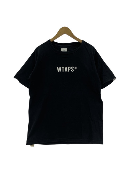 WTAPS ロゴプリントTシャツ ブラック