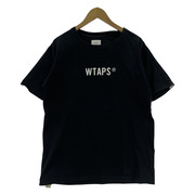 WTAPS ロゴプリントTシャツ ブラック