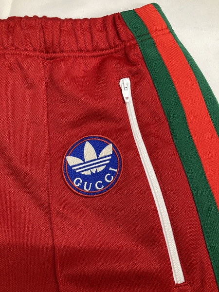 GUCCI×adidas トラックパンツ レッド