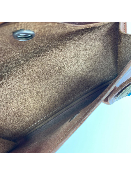 ALZUNI 長財布 ハンドメイド 長財布 牛革