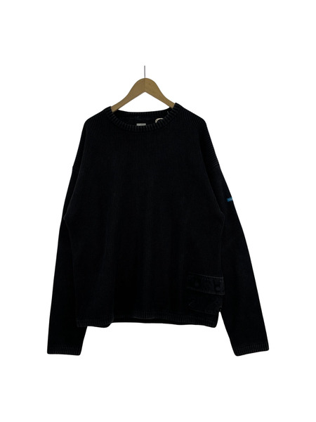 Liberaiders GARMENT DYED COTTON KNIT CREWNECK (L)