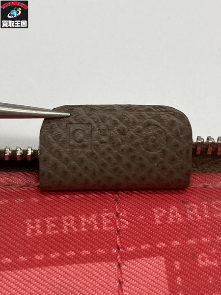HERMES エルメス 小銭入れ コインケース アジェンダジップ シルクイン