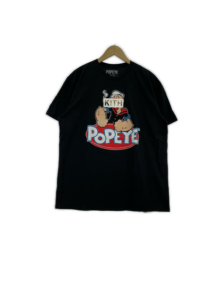 KITH VINTAGE POPEYE 2025 プリントTee XL 黒