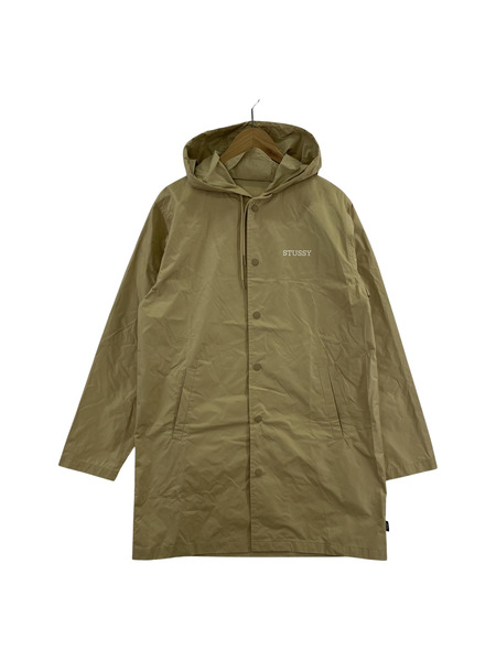 STUSSY　ナイロンロングコーチジャケット ベージュ