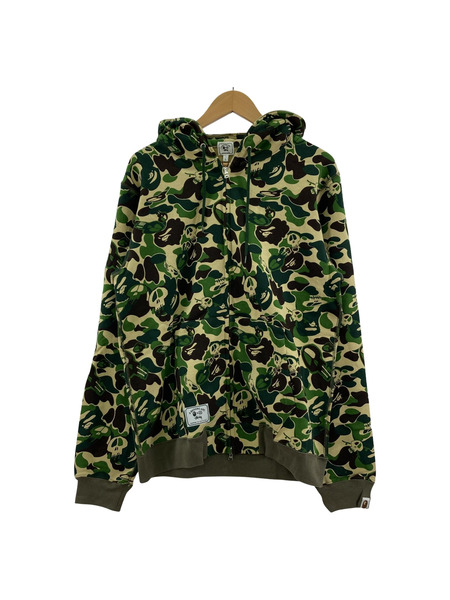 STUSSY A BATHING APE 30th　ジップパーカー　カモフラ　L