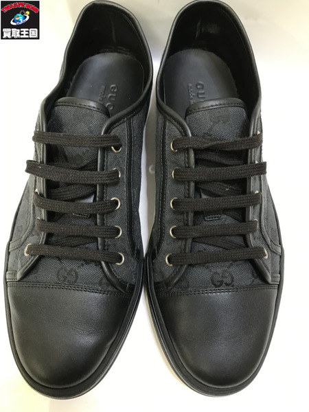 GUCCI GGキャンバススニーカー 426189 10 1/2 03Z ブラック1 黒