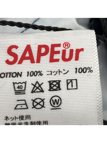 SAPeur 刺繍ロゴデニムトラックパンツ (L)