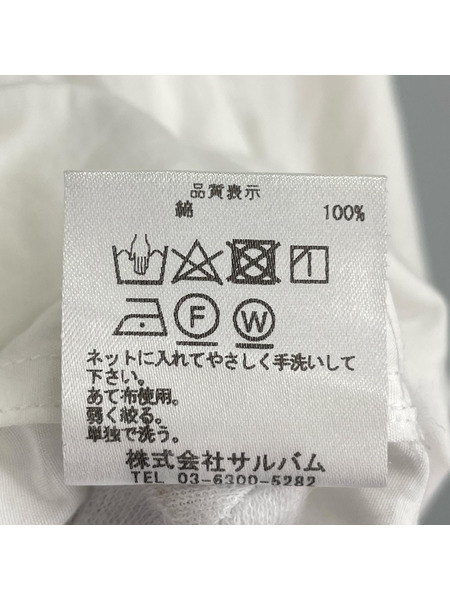 sulvam Y-WST環縫イ後ロ開キシャツ 白 SP-B03-001